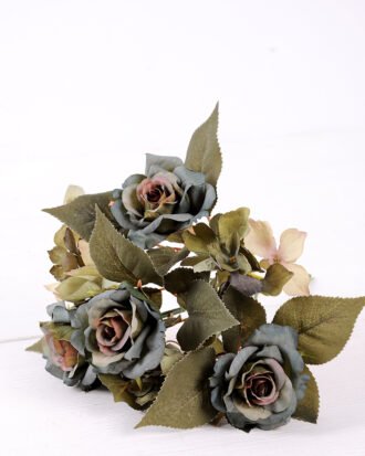 29cm Rose&Hydrangea bunch*7 GS-1450131-G1