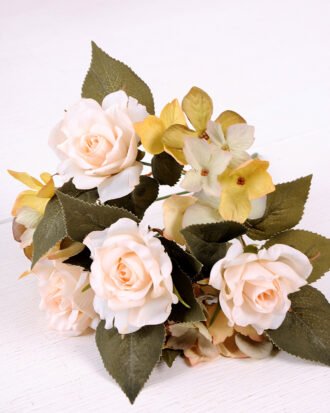 29cm Rose&Hydrangea bunch*7 GS-1450131-G2