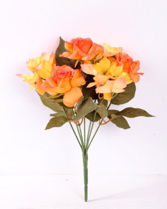 29cm Rose&Hydrangea bunch*7 GS-1450131-O1
