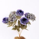 23*47cm Rose&hydrangea bush*7 GS-1450134-B2