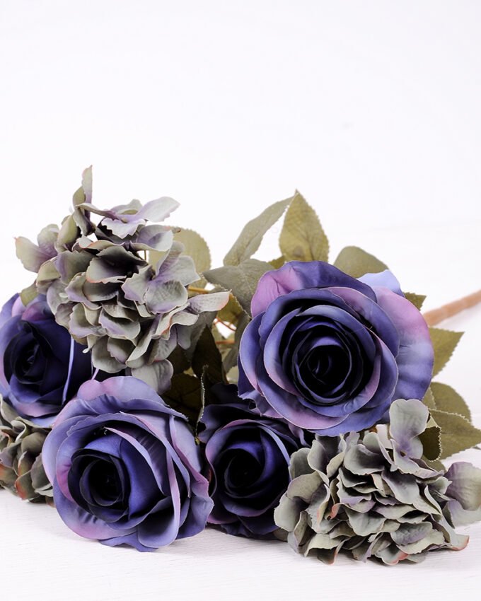 23*47cm Rose&hydrangea bush*7 GS-1450134-B2