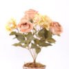 23*47cm Rose&hydrangea bush*7 GS-1450134-S2