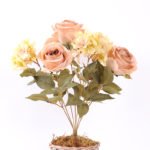 23*47cm Rose&hydrangea bush*7 GS-1450134-S2