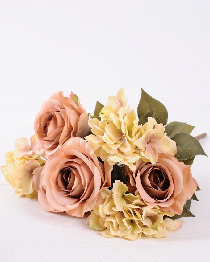 23*47cm Rose&hydrangea bush*7 GS-1450134-S2