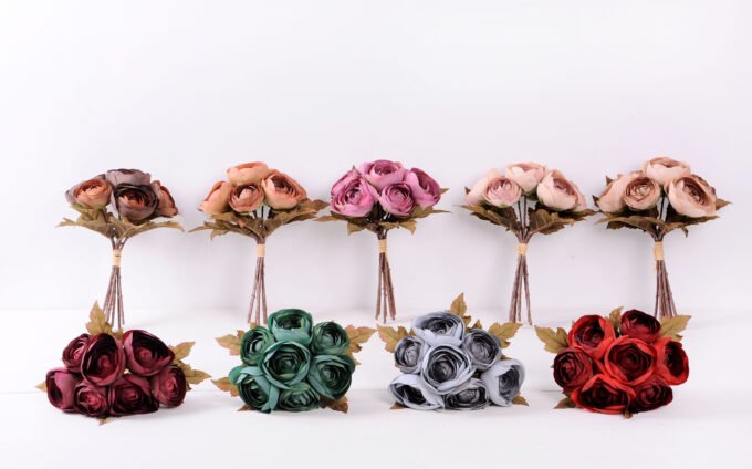 17*25cm Camellia bouquet*7 GS-1450135-B1