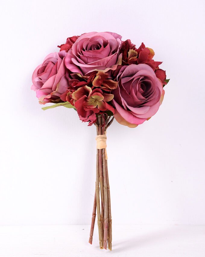 22*37cm Rose&hydrangea bouquet*7 GS-1450147-Z1