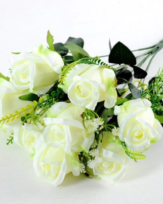 35*35*45CM Rose Bush*9 GS-1780021-W1 Flowers Bush YeahFlower is one of Chinese leading OEM manufacturers and exporters , supplying the silk flowers, wholesale artificial trees 35*35*45CM Rose Bush*9 GS-1780021-W1