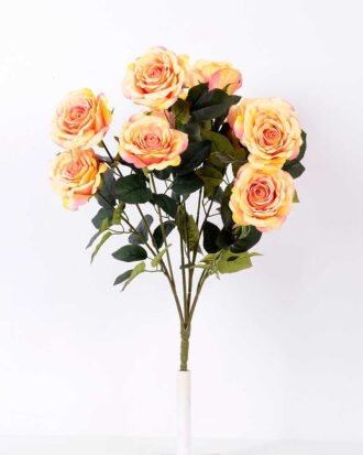 24*57cm Rose*10 GS-1430025-C2 Flowers Bush YeahFlower is one of Chinese leading OEM manufacturers and exporters , supplying the silk flowers, wholesale artificial trees 24*57cm Rose*10 GS-1430025-C2