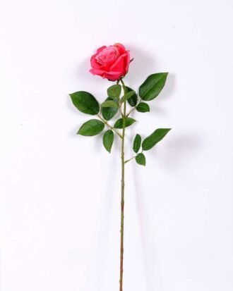 16*77cm Single Rose GS-1430027-R1 Single Flowers YeahFlower is one of Chinese leading OEM manufacturers and exporters , supplying the silk flowers, wholesale artificial trees 16*77cm Single Rose GS-1430027-R1