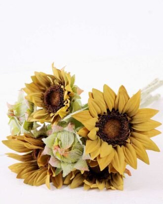 H:20*40cm Sunflower Bouquet*6 GS-1450116-G1 Bouquet YeahFlower is one of Chinese leading OEM manufacturers and exporters , supplying the silk flowers, wholesale artificial trees H:20*40cm Sunflower Bouquet*6 GS-1450116-G1