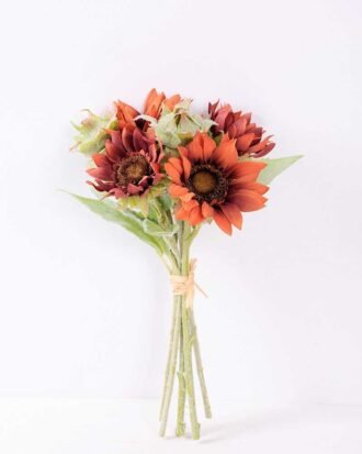 H:20*40cm Sunflower Bouquet*6 GS-1450116-O1 Bouquet YeahFlower is one of Chinese leading OEM manufacturers and exporters , supplying the silk flowers, wholesale artificial trees H:20*40cm Sunflower Bouquet*6 GS-1450116-O1