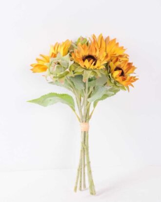H:20*40cm Sunflower Bouquet*6 GS-1450116-Y1 Bouquet YeahFlower is one of Chinese leading OEM manufacturers and exporters , supplying the silk flowers, wholesale artificial trees H:20*40cm Sunflower Bouquet*6 GS-1450116-Y1