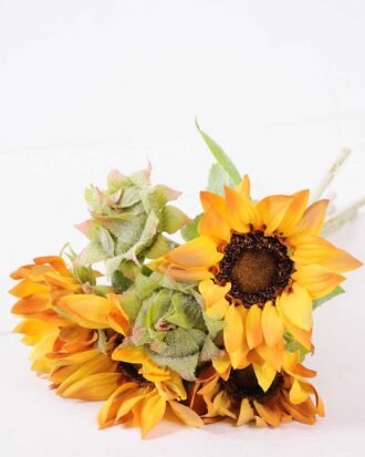 H:20*40cm Sunflower Bouquet*6 GS-1450116-Y1 Bouquet YeahFlower is one of Chinese leading OEM manufacturers and exporters , supplying the silk flowers, wholesale artificial trees H:20*40cm Sunflower Bouquet*6 GS-1450116-Y1