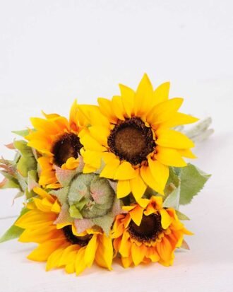 H:20*40cm Sunflower Bouquet*6 GS-1450116-Y2 Bouquet YeahFlower is one of Chinese leading OEM manufacturers and exporters , supplying the silk flowers, wholesale artificial trees H:20*40cm Sunflower Bouquet*6 GS-1450116-Y2