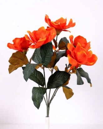 H:56*25 Magnolia*5 bouquet GS-1450180 Flowers Bush YeahFlower is one of Chinese leading OEM manufacturers and exporters , supplying the silk flowers, wholesale artificial trees H:56*25 Magnolia*5 bouquet GS-1450180