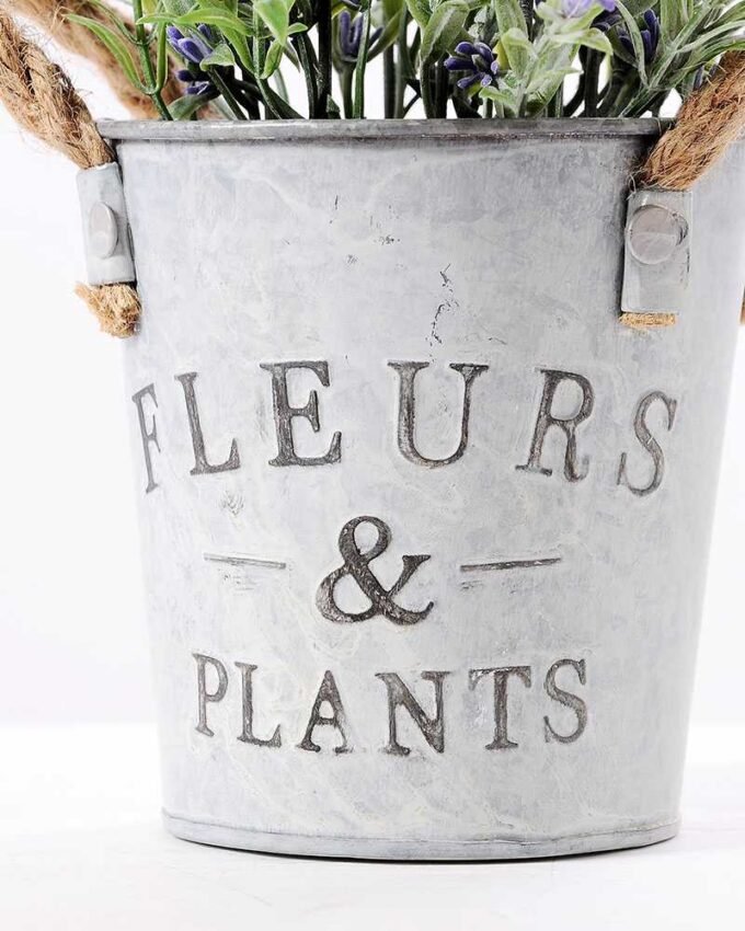 H:28cm Lavender in Metal Pot GS-0339681