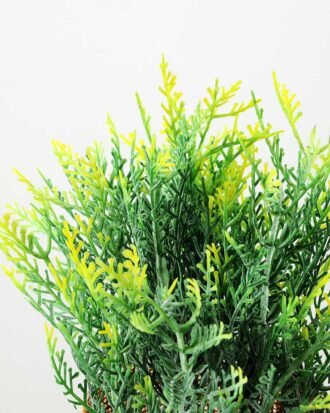 H:20cm Grass in Burlap Wrap Pot GS-0339690