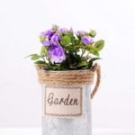 20CM Mini rose in metal Pot GS-0339699