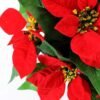 22CM Christmas flower  in linen Pot GS-0339730