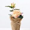 Mini roses in Burlap wrap GS-0339739 4 Mini roses in Burlap wrap GS-0339739
