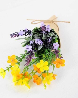 Lavender&flower in Paper wrap pot GS-0339779