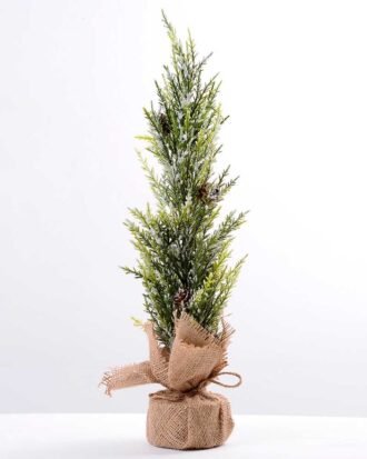 12*53cm Artificial Christmas Tree Medium pine linen foot*S GS-0690418