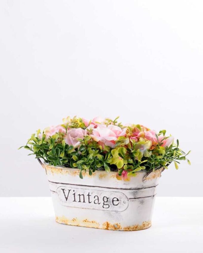 25*16cm New Milan grass tin rose bonsai GS-0690420 3 25*16cm New Milan grass tin rose bonsai GS-0690420