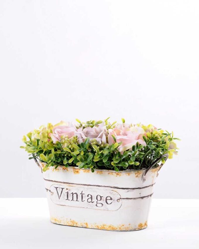 25*16cm New Milan grass tin rose bonsai GS-0690420 4 25*16cm New Milan grass tin rose bonsai GS-0690420