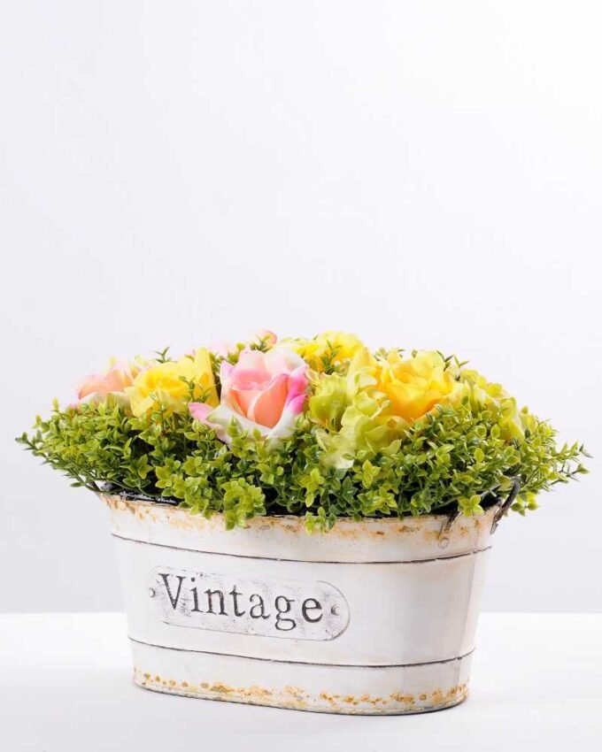 30*18cm New Milan grass tin rose bonsai GS-0690421 4 30*18cm New Milan grass tin rose bonsai GS-0690421