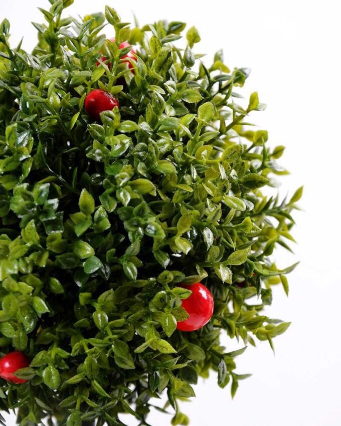 14*44cm Double red ball potted grass seeds GS-0690427