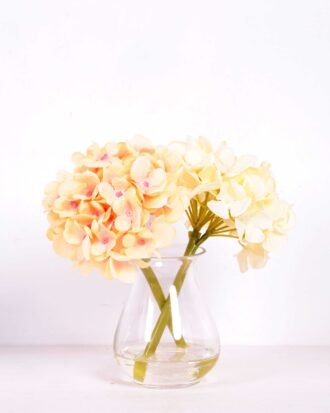 23*21CM Hydrangea flowers in   Glass ware GS-0690428