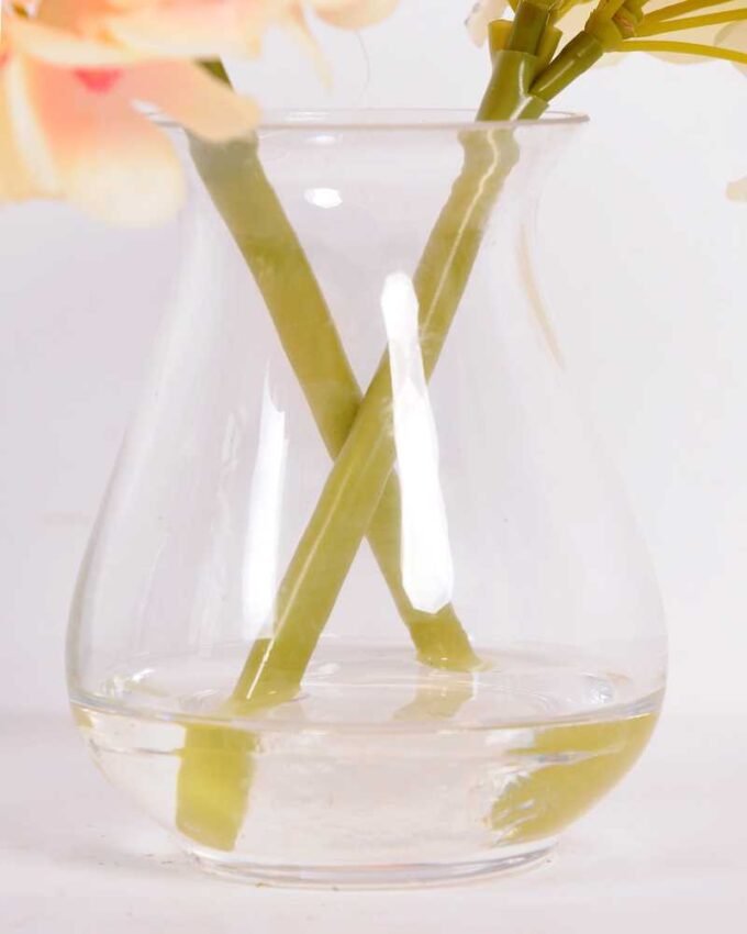 23*21CM Hydrangea flowers in   Glass ware GS-0690428