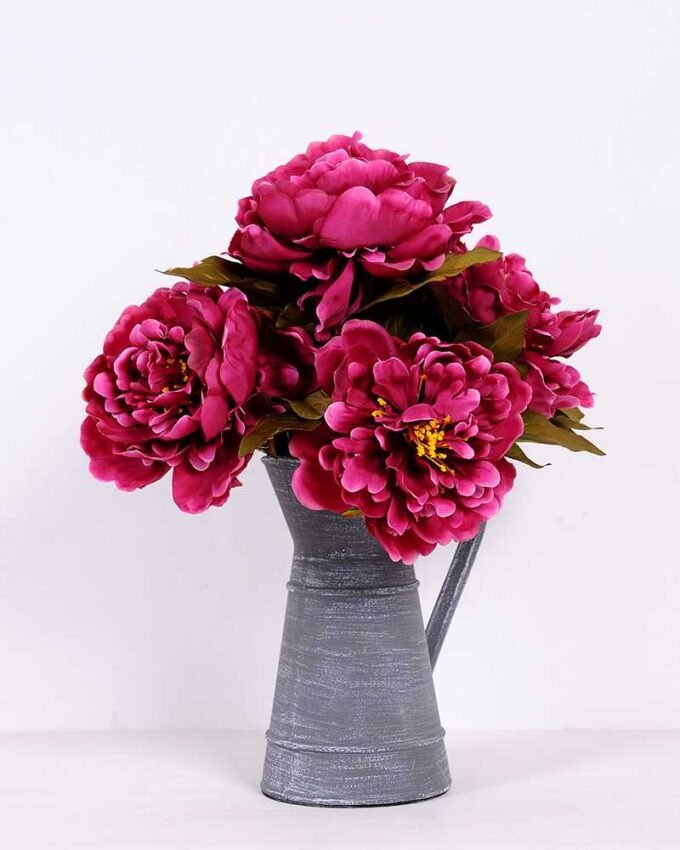 17*40cm Peony Flowerin Paper Pulp Pot GS-0690431
