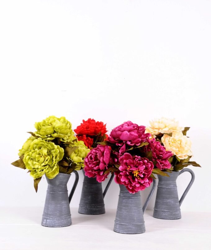 17*40cm Peony Flowerin Paper Pulp Pot GS-0690431