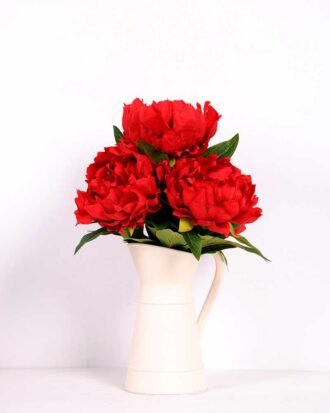 17*40cm Large peony flowers in  Paper Pulp Pot GS-0690432
