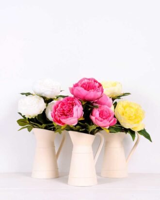 18*42cm Dutch peony flowers in   Paper Pulp Pot GS-0690433