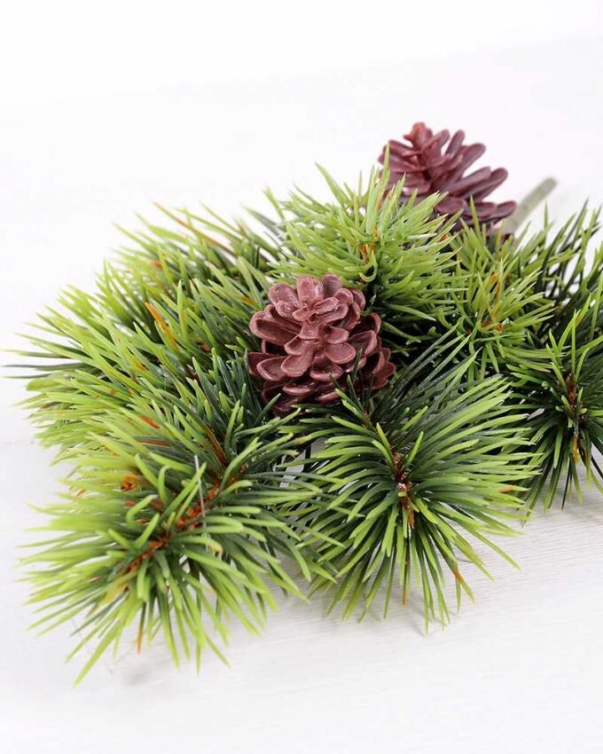 20*50CM Pine needle & plastic pine cone GS3270195 Silk Flowers