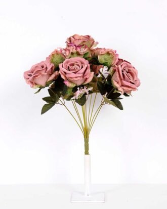 28*45CM AUTUMN ROSE BUSH*12 GS-3450022-S2