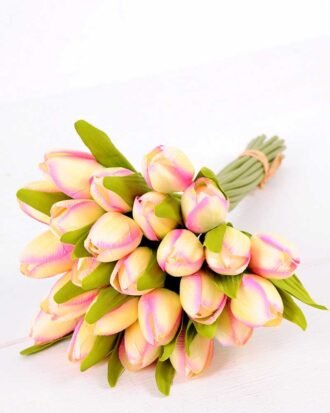 20*35CM Mini tulip*24 bouquet GS-3720018-P1 Bouquet YeahFlower is one of Chinese leading OEM manufacturers and exporters , supplying the silk flowers, wholesale artificial trees 20*35CM Mini tulip*24 bouquet GS-3720018-P1