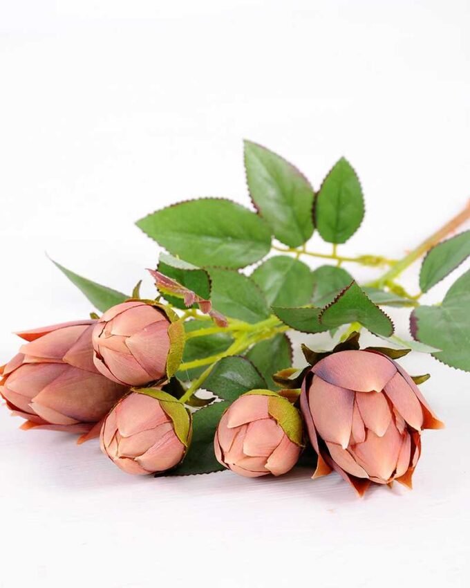 10*44CM SINGLE CAMELLIA SPRAY*5(AUTUMN) GS-3750016-S1