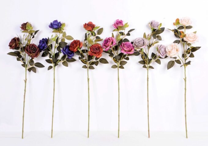 18*84CM ROSE SPRAY*3(AUTUMN) GS-3800014-B1