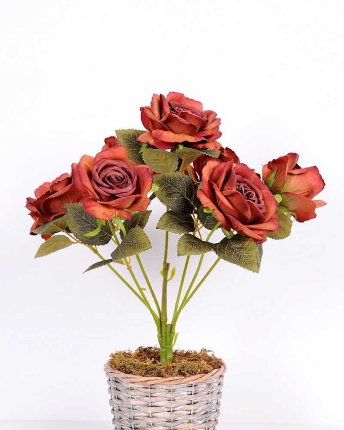 25*42CM ROSE BUSH*7(AUTUMN) GS-3800017-S2