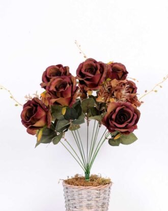 25*50CM ROSE BUSH*12(AUTUMN) GS-3800025-G1