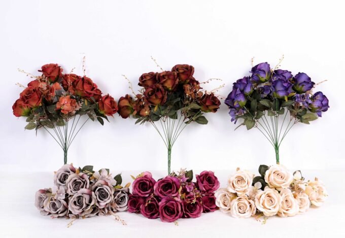 25*50CM ROSE BUSH*12(AUTUMN) GS-3800025-G1