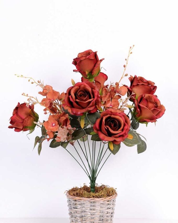 25*50CM ROSE BUSH*12(AUTUMN) GS-3800025-S2