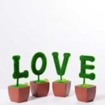 5.5*5.5*16CM POTTED FLOCKY CRAFTS  SET SIZE(BOX):29.5*18*6.5CM GS-3890025