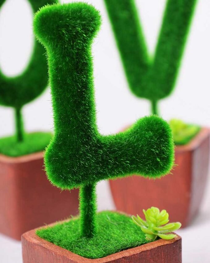 5.5*5.5*16CM POTTED FLOCKY CRAFTS  SET SIZE(BOX):29.5*18*6.5CM GS-3890025