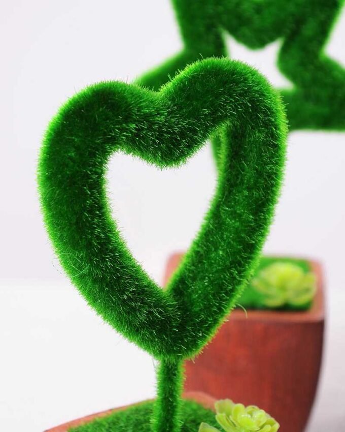 5.5*5.5*16CM POTTED FLOCKY CRAFTS  SET SIZE(BOX):29.5*18*6.5CM GS-3890026