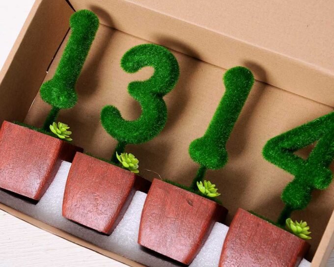 5.5*5.5*16CM POTTED FLOCKY CRAFTS  SET SIZE(BOX):29.5*18*6.5CM GS-3890029