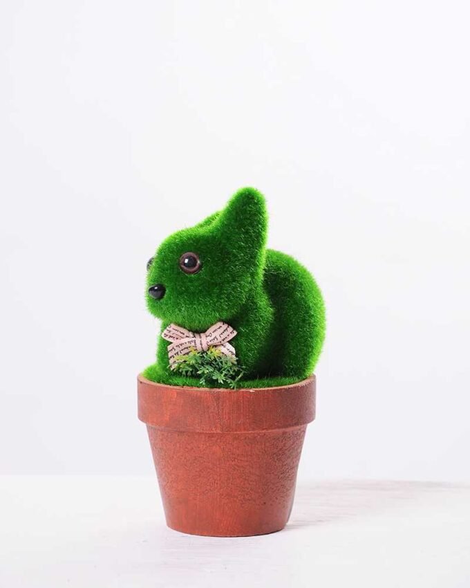 7*7*16CM POTTED FLOCKY CRAFTS GS-3890031